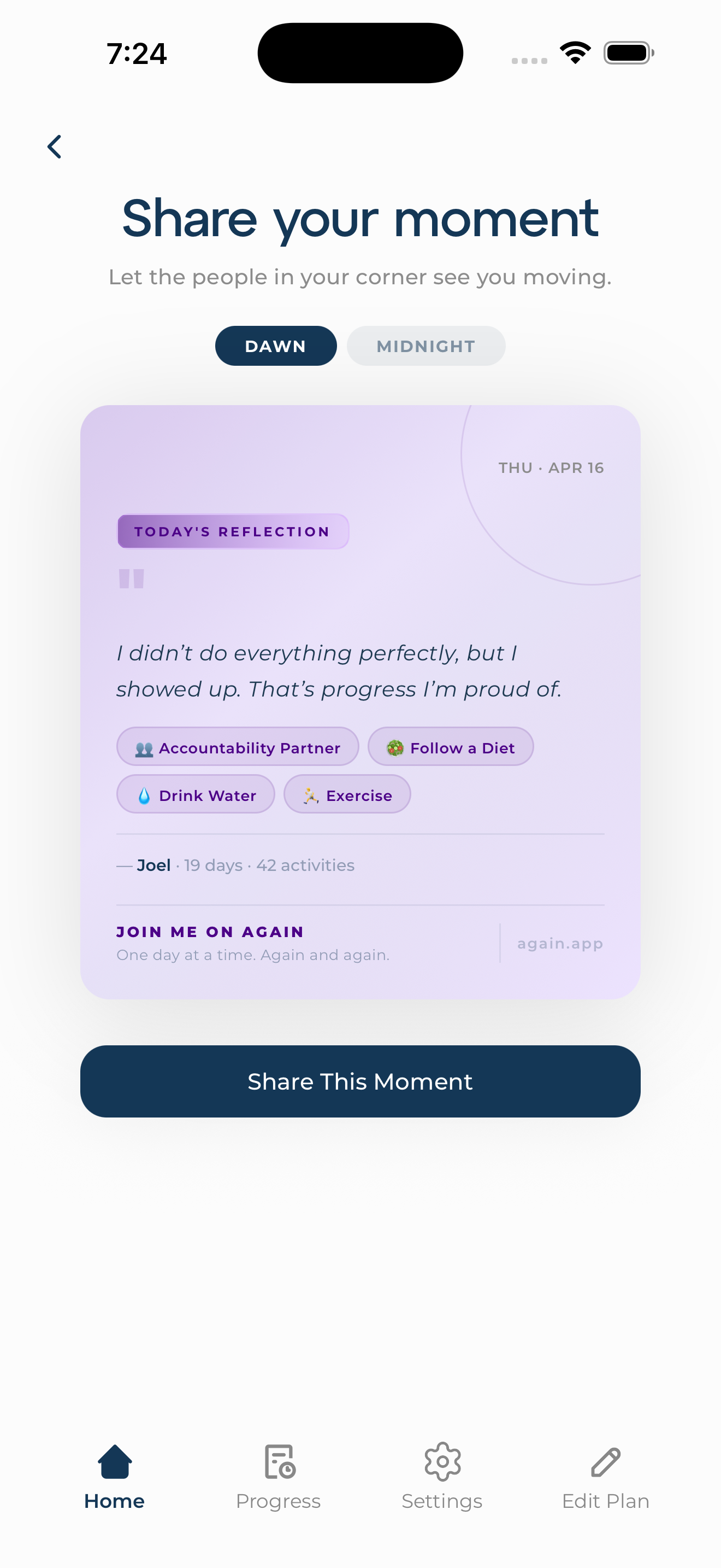 Share your moment